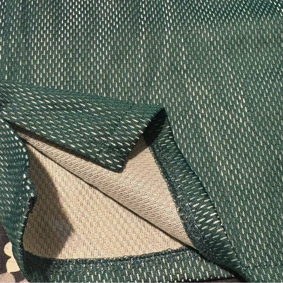 Vintage CLAUDIO NUCCI Green Shimmer Mesh Button-Up Men’s Shirt SZ XL - Picture 4 of 6